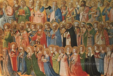 Cristo glorificado en el tribunal del cielo religioso Fra Angelico Pinturas al óleo